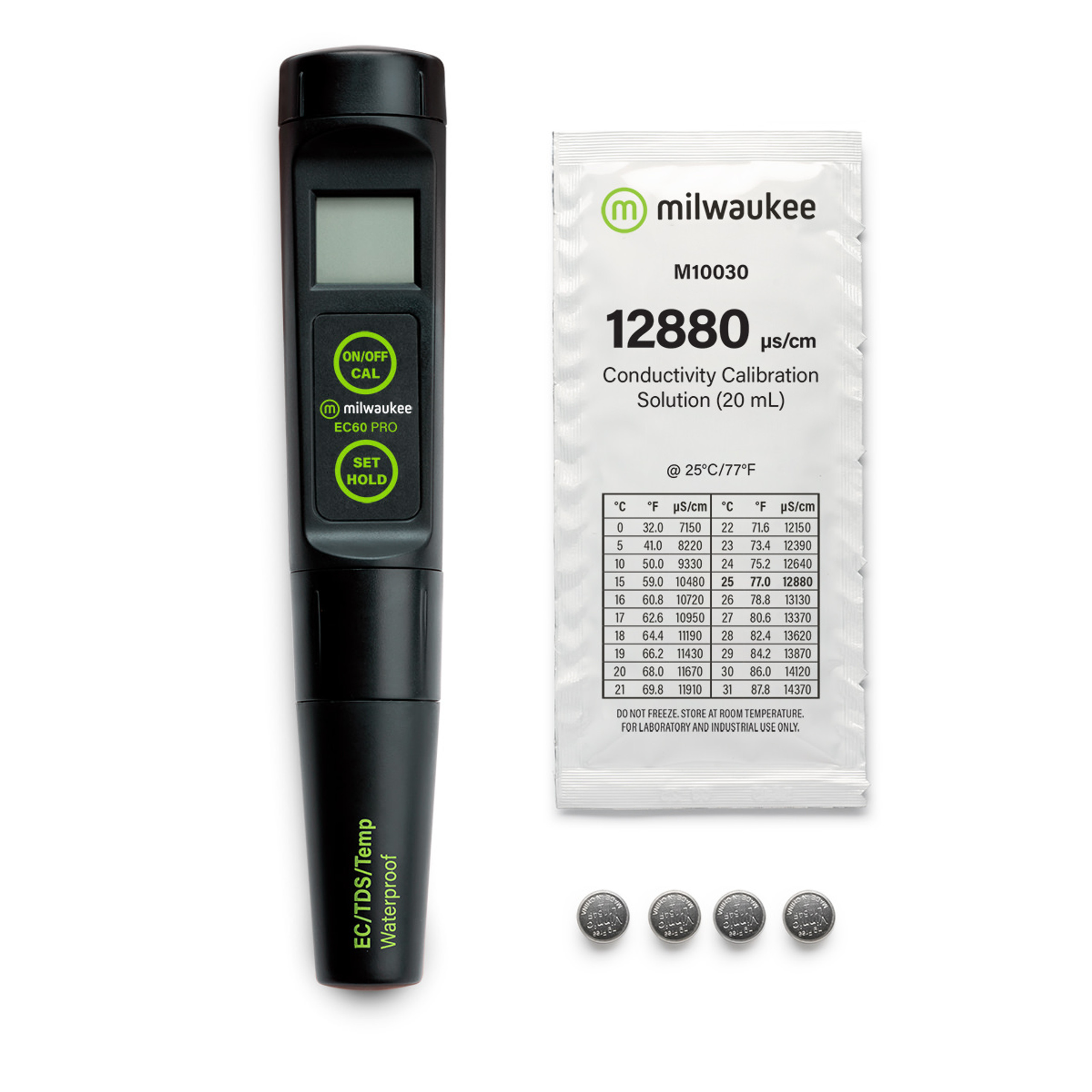 Milwaukee EC60 PRO Waterproof 3-in-1 EC / TDS/Temp Tester with Replaceable Probe - الصورة 4